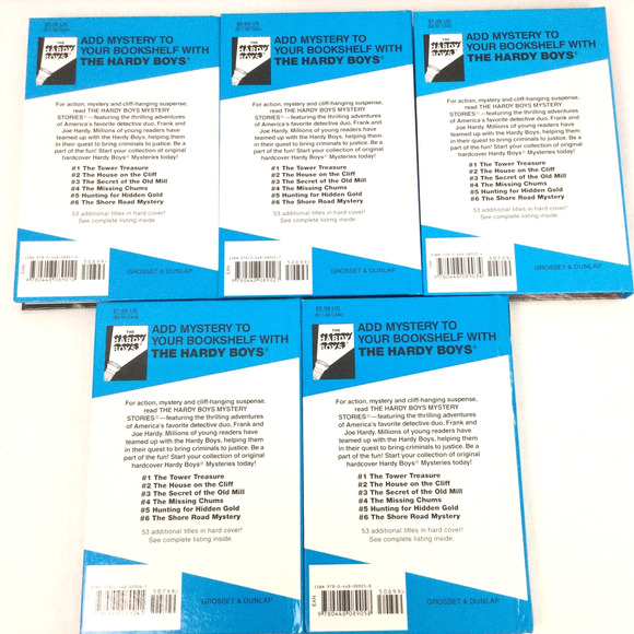 The Hardy Boys Starter Set By Franklin Dixon Hardcover Five Book Boxed Bundle - Picture 3 of 11